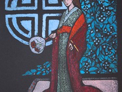 Whistler's Princess  black line 16x20